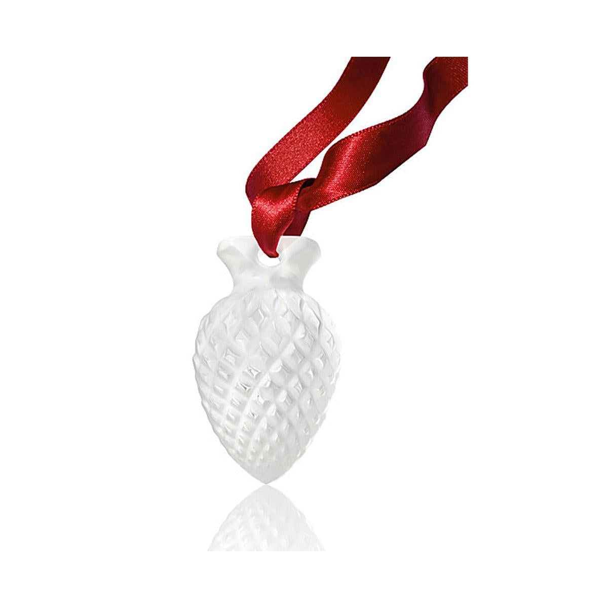 Lalique Pine Cone Christmas Ornament