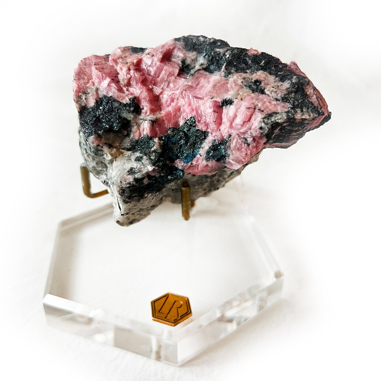 LuxeRox Rhodochrosite on Matrix