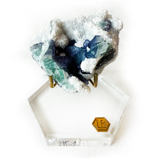 LuxeRox Tanzanite Fluorite on Quartz