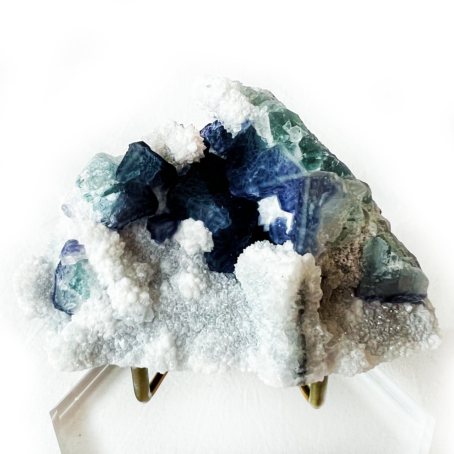 LuxeRox Tanzanite Fluorite on Quartz