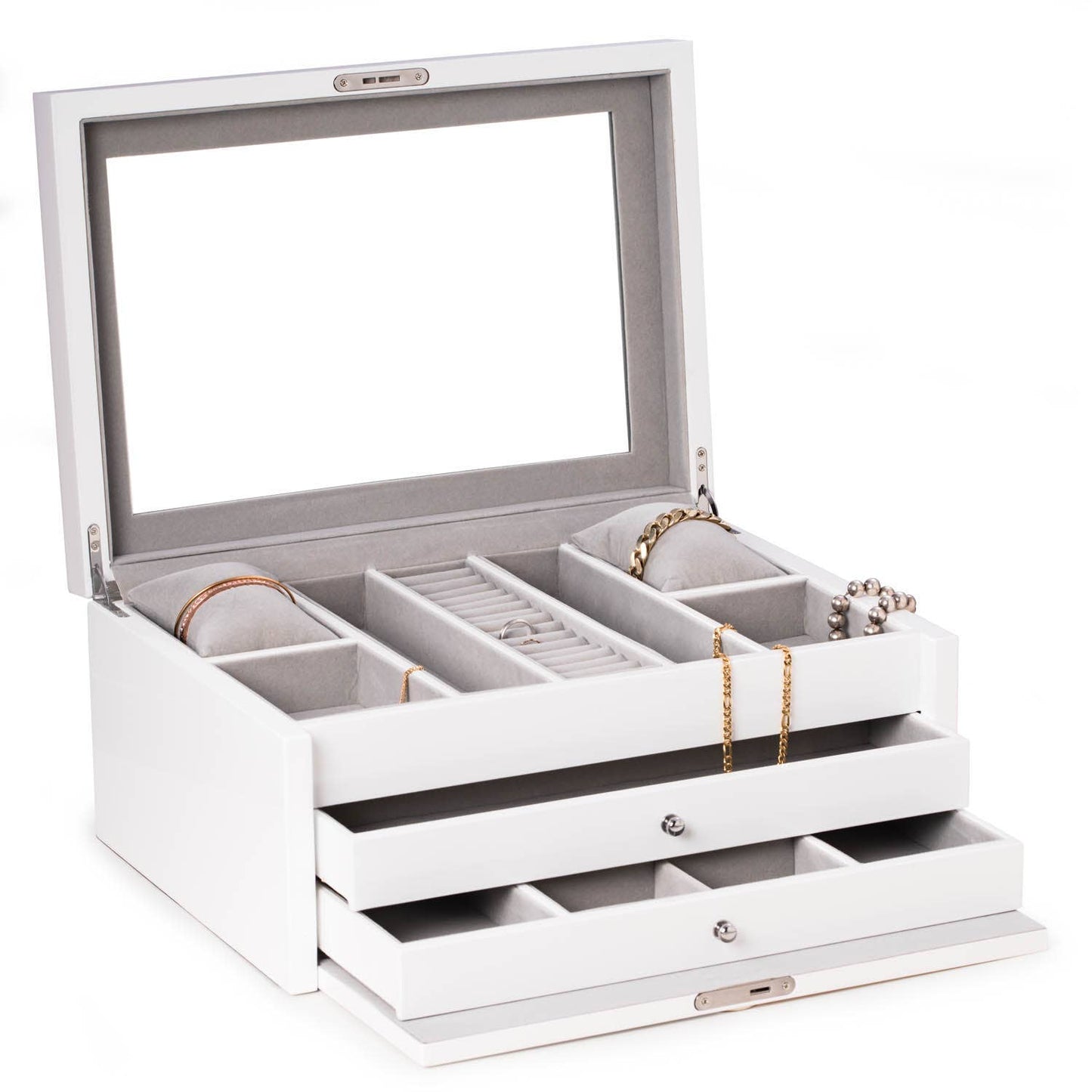 Bey-Berk Leighton Jewelry Chest