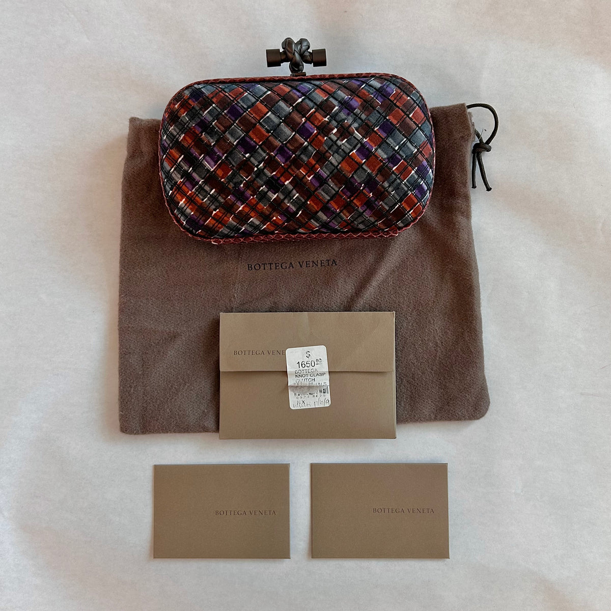 Pre-Loved Bottega Veneta Knot Clasp Clutch