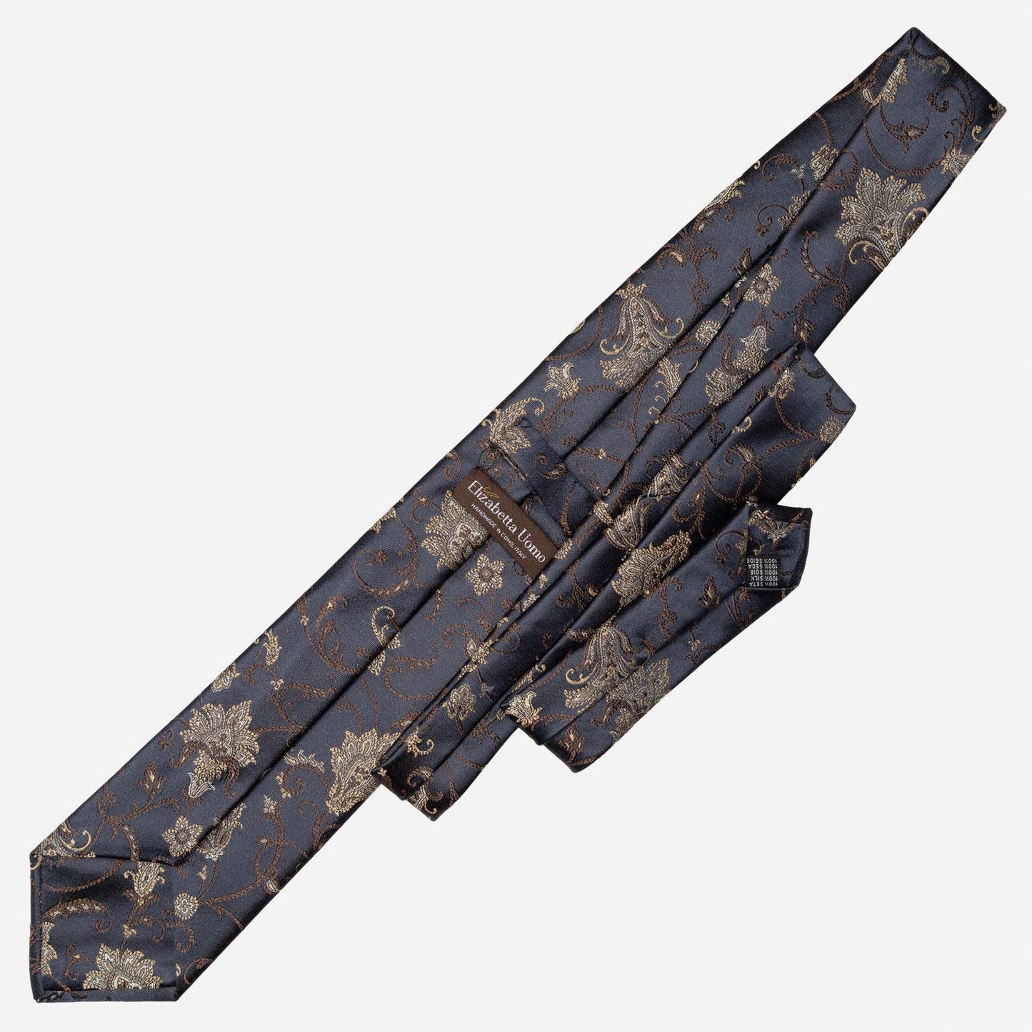 Prosecco - Silk Jacquard Tie - Midnight Blue: Standard
