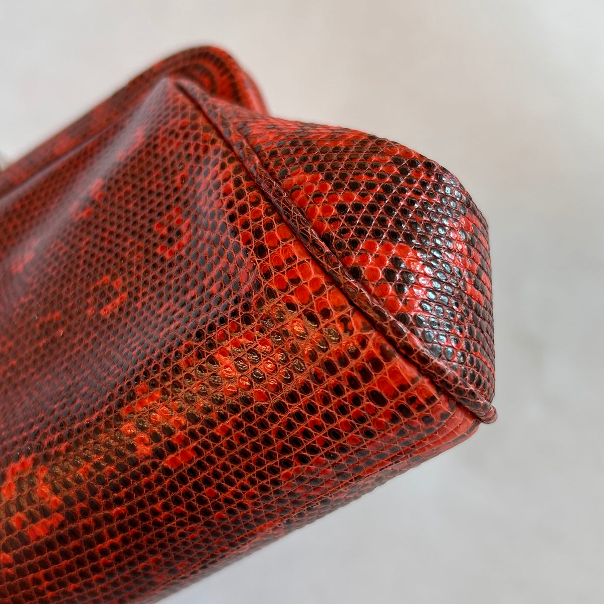 Pre-Loved Tiffany & Co. Red Lizard Clutch