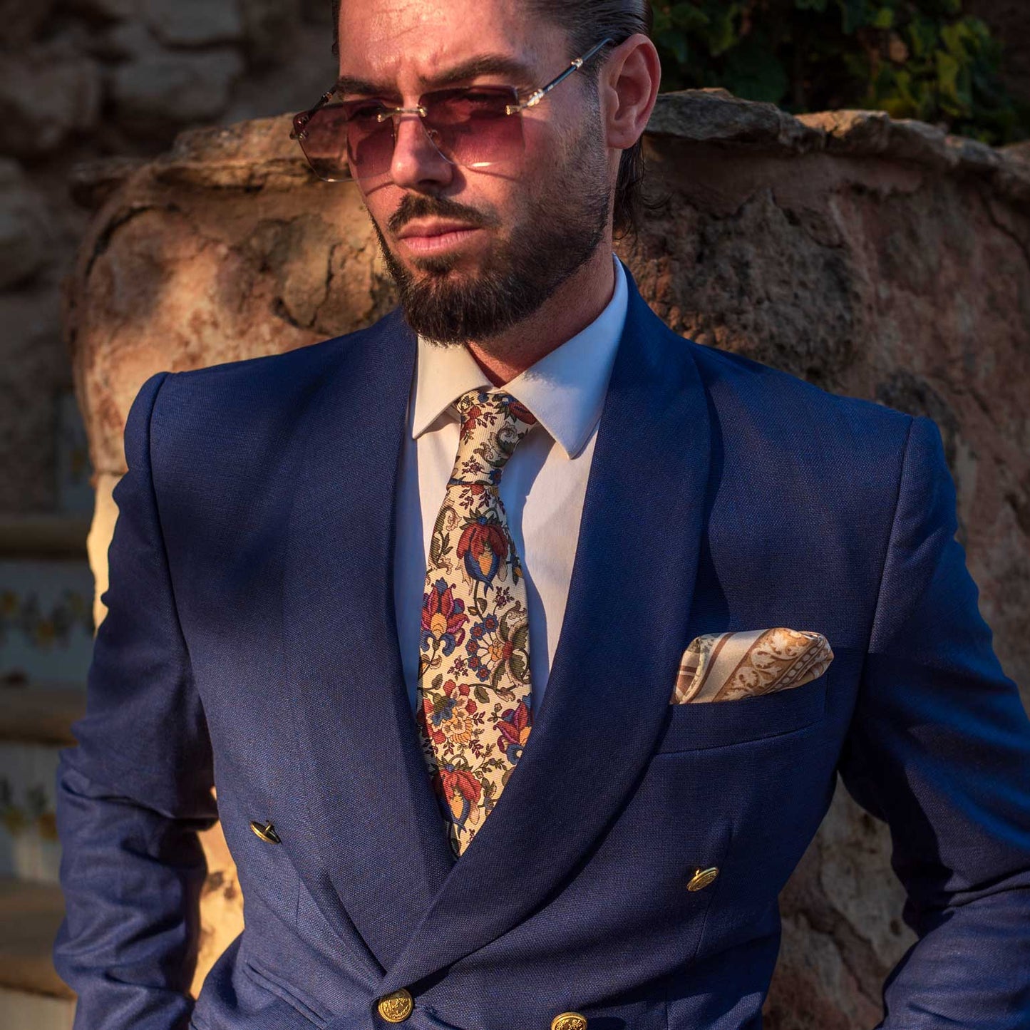 Noto - Silk Pocket Square - Sage