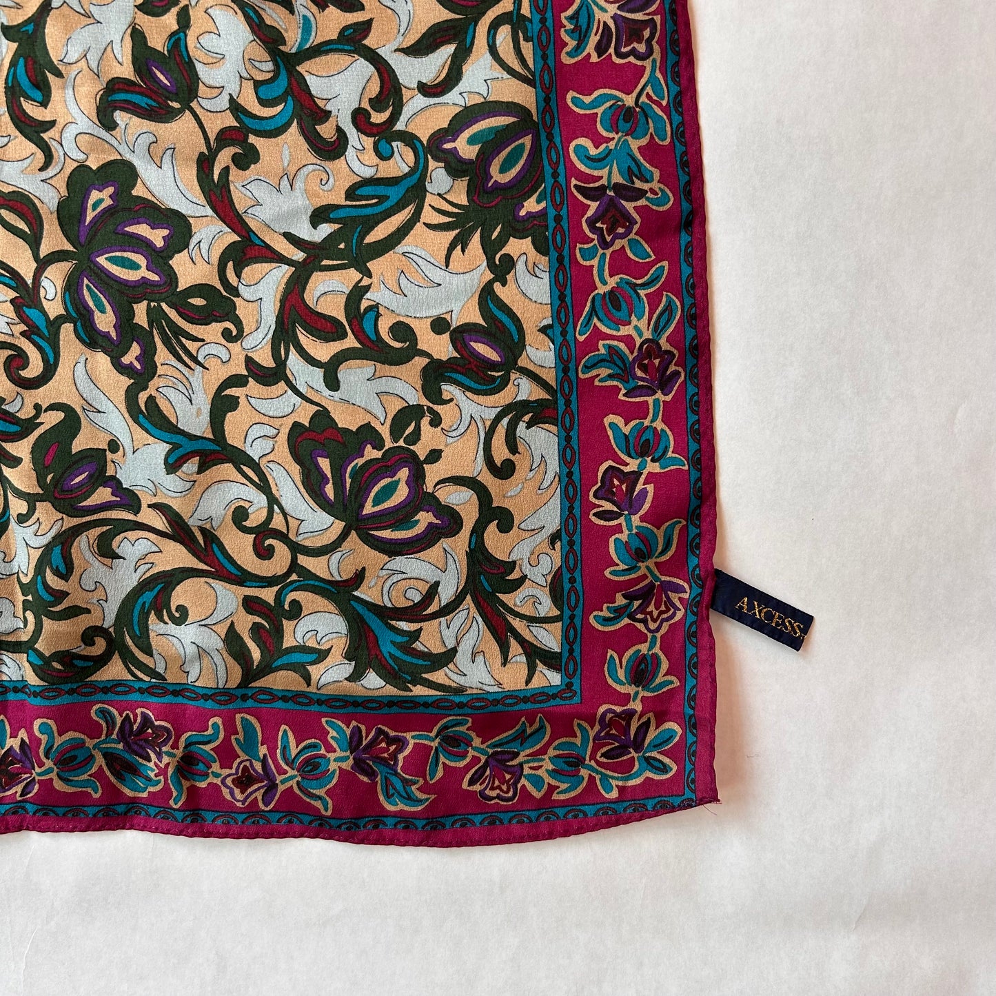 Vintage 100% Silk Scarf