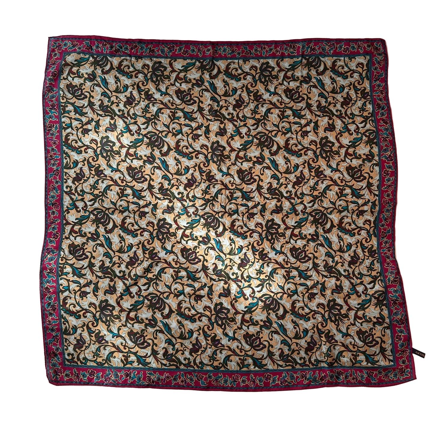 Vintage 100% Silk Scarf