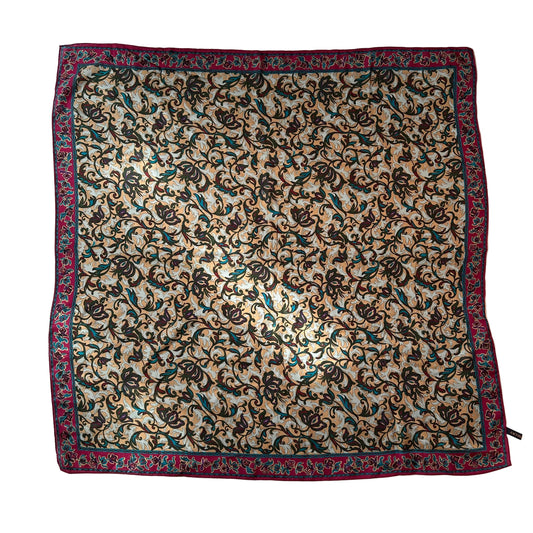 Vintage 100% Silk Scarf