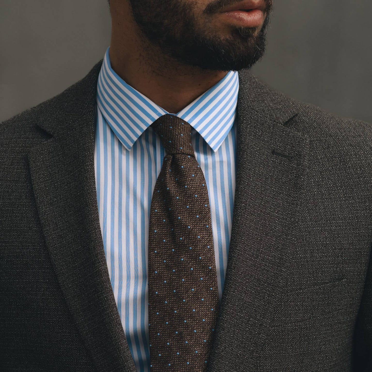 Mattei - Silk Grenadine Tie - Brown: Standard