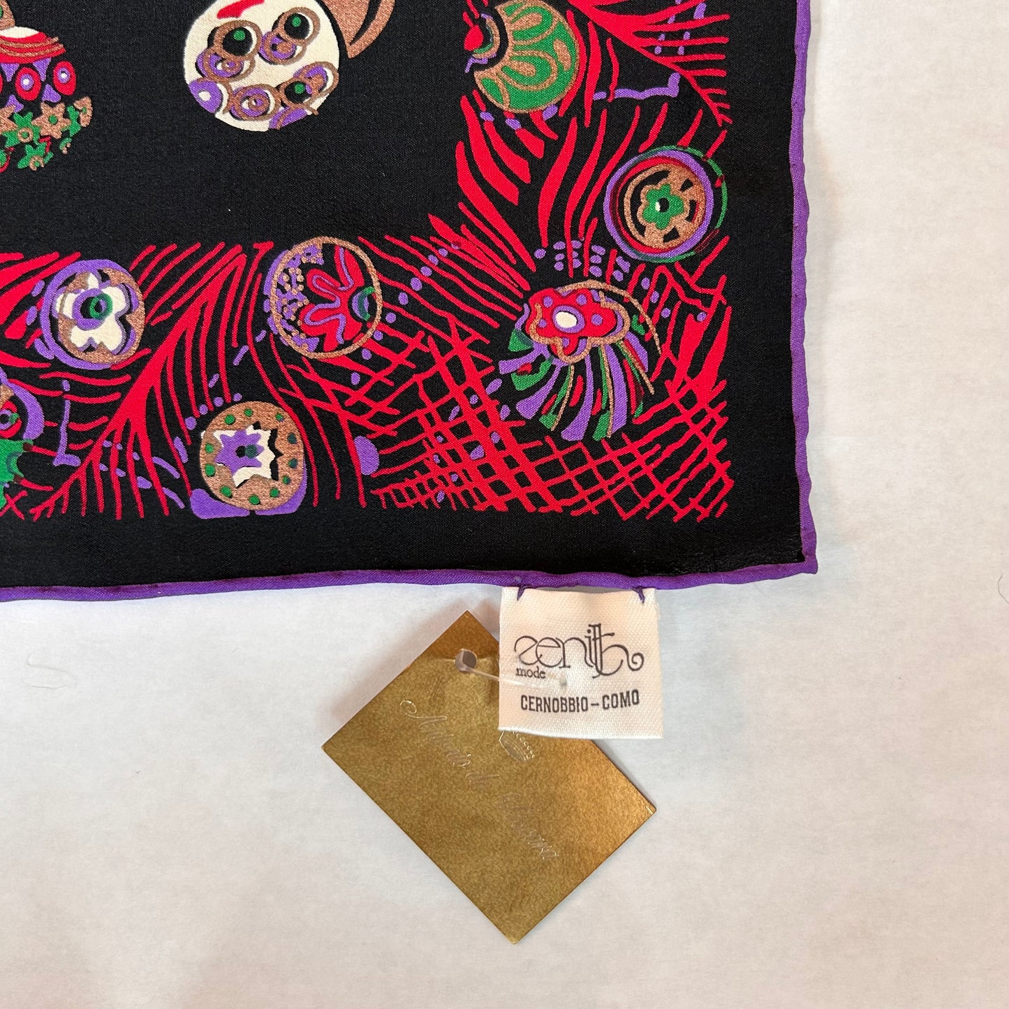 Vintage 100% Silk Scarf