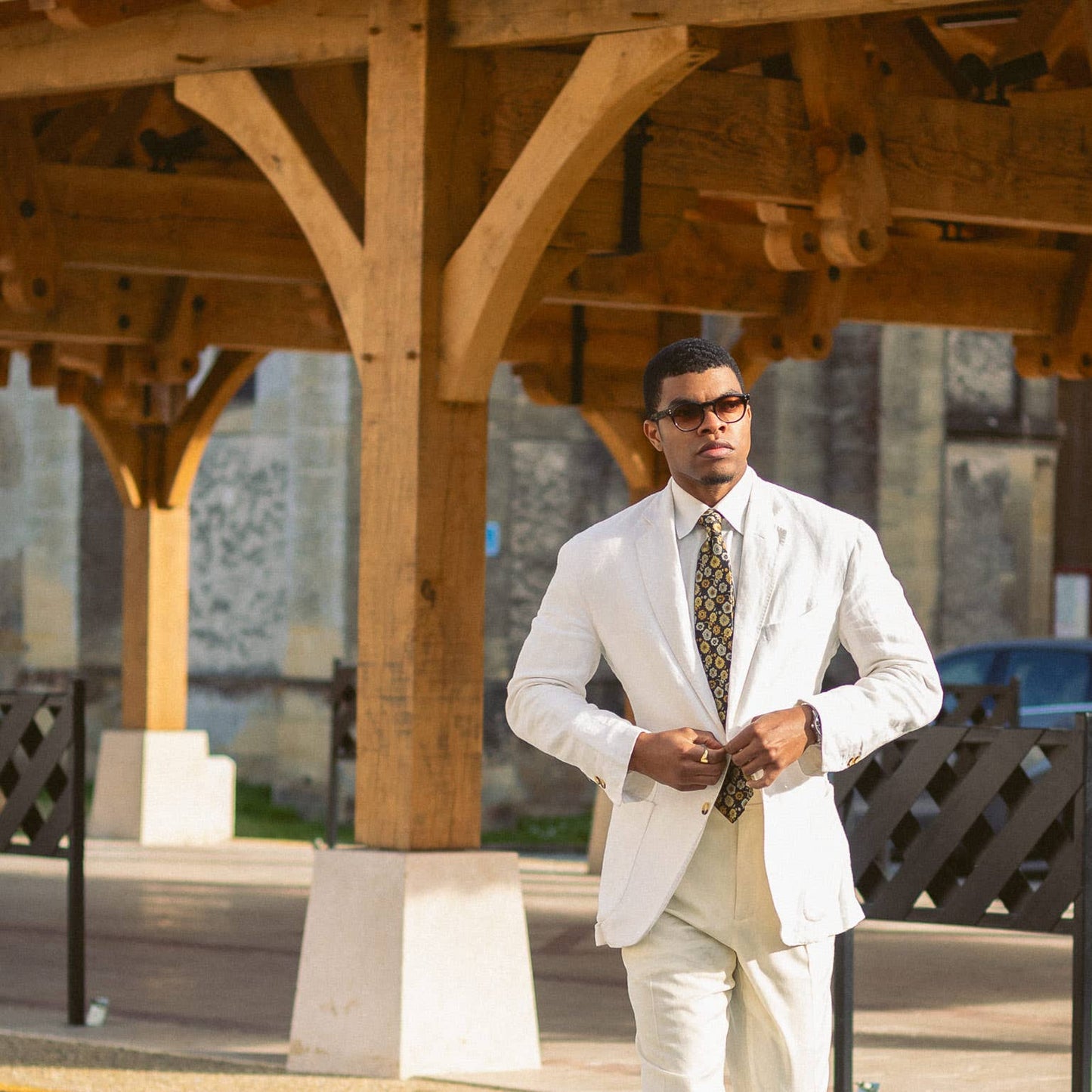 Pergola - Silk Jacquard Tie - Yellow: Standard