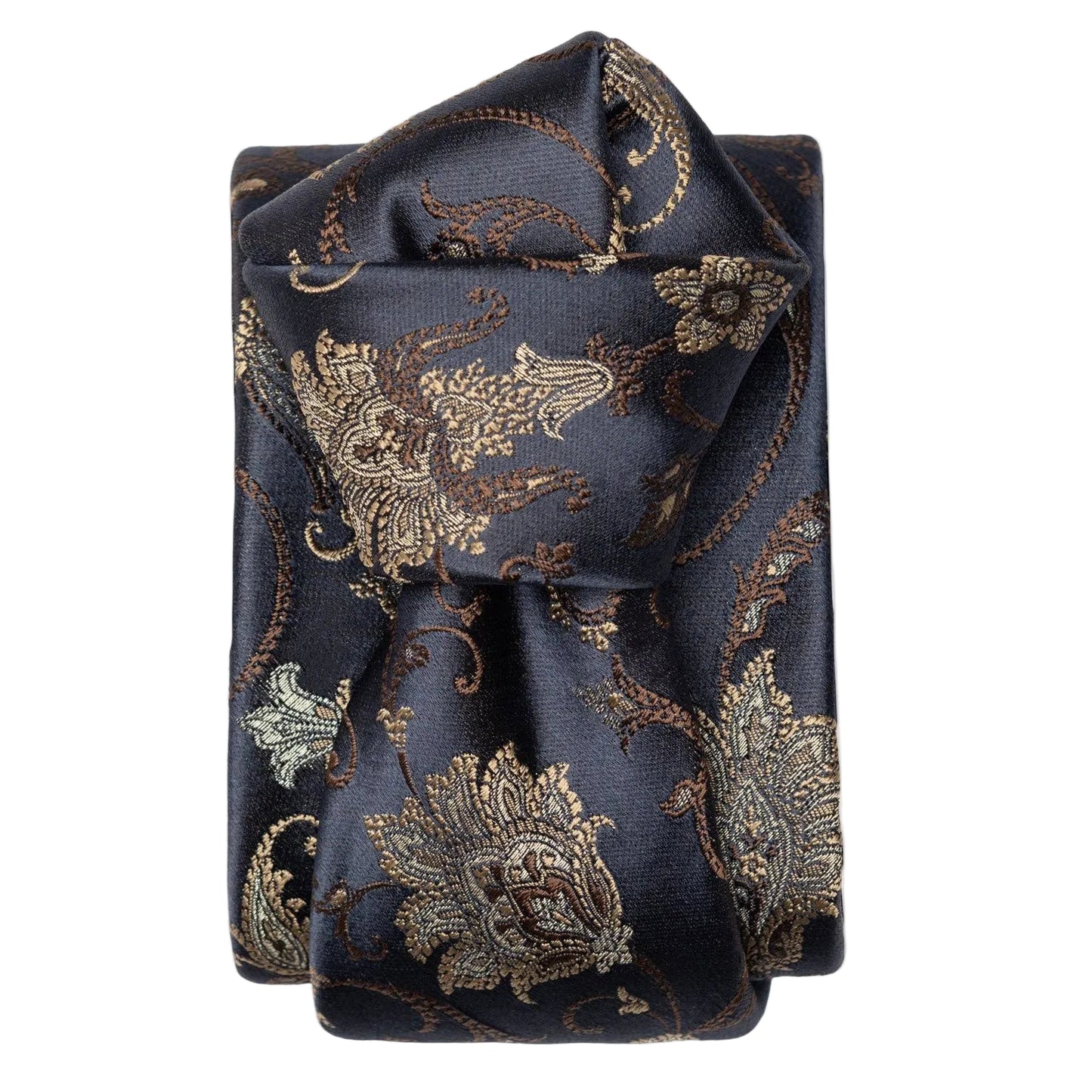 Prosecco - Silk Jacquard Tie - Midnight Blue: Standard