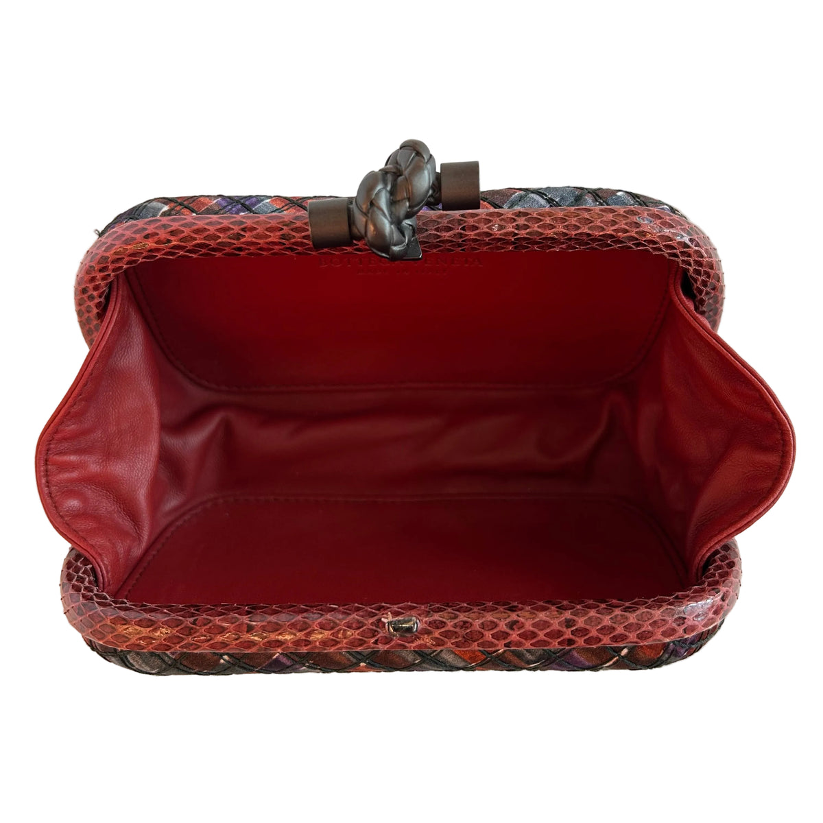 Pre-Loved Bottega Veneta Knot Clasp Clutch