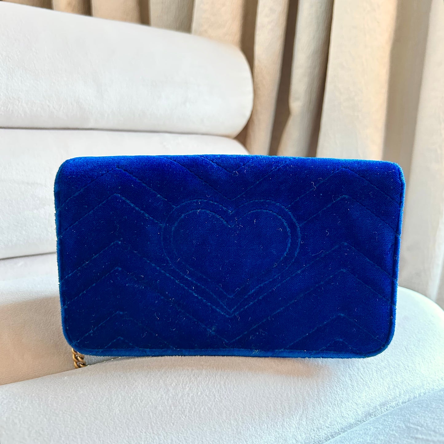 Pre-Loved Gucci Double G Marmont Mini Bag