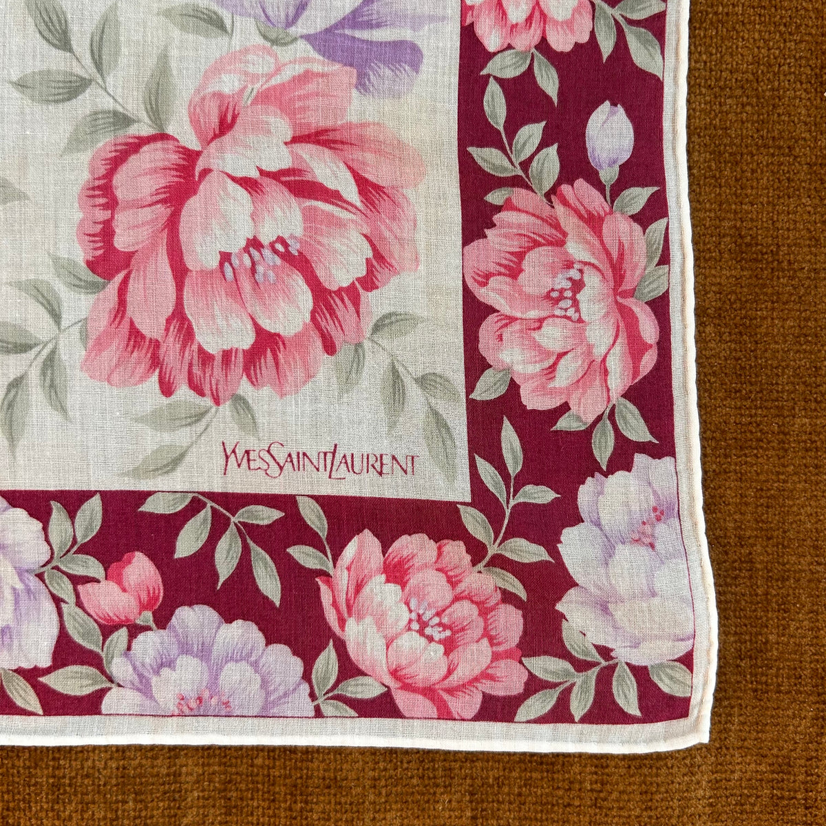 Pre-Loved YSL Floral Handkerchief