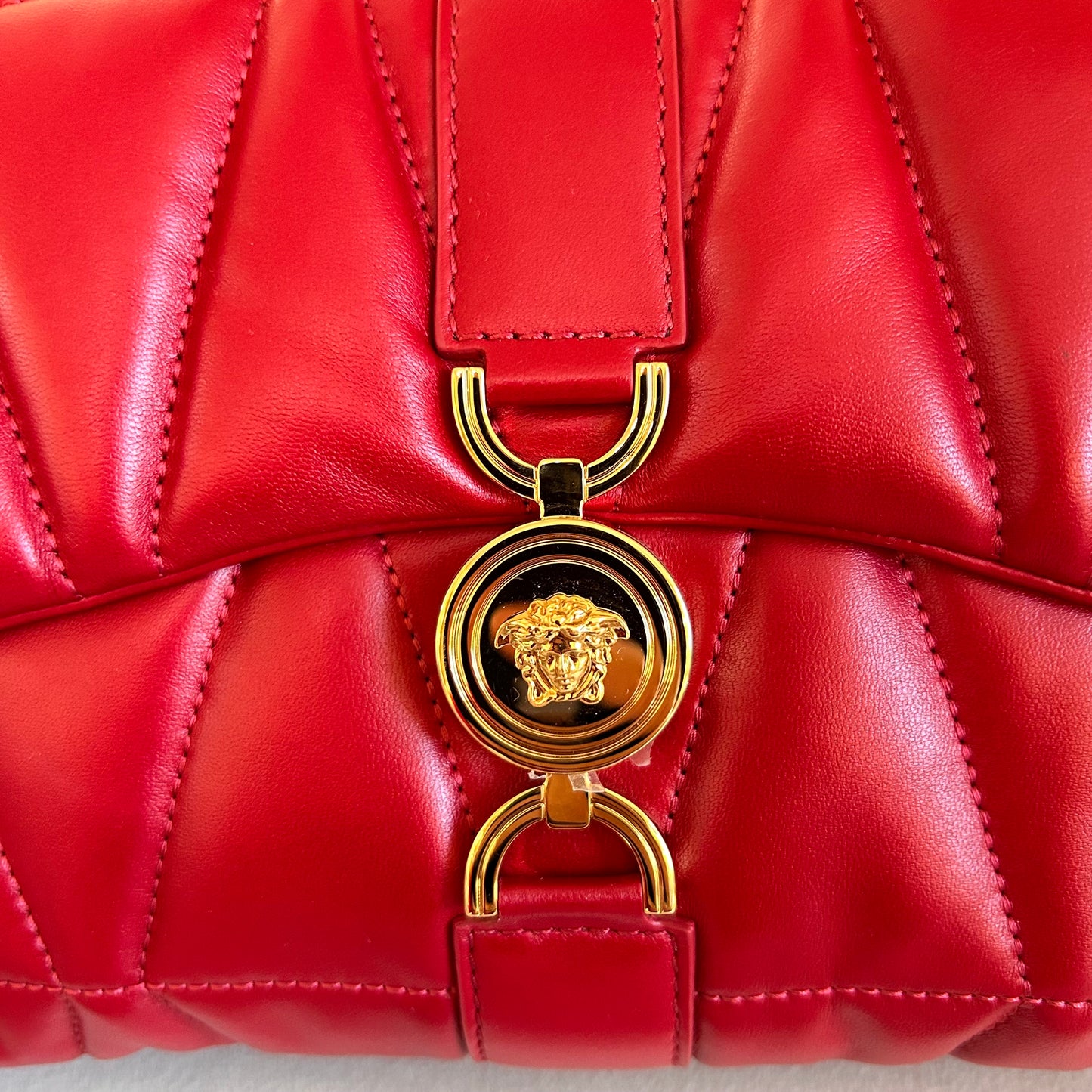 Pre-Loved Versace Kleio Quilted Shoulder Bag