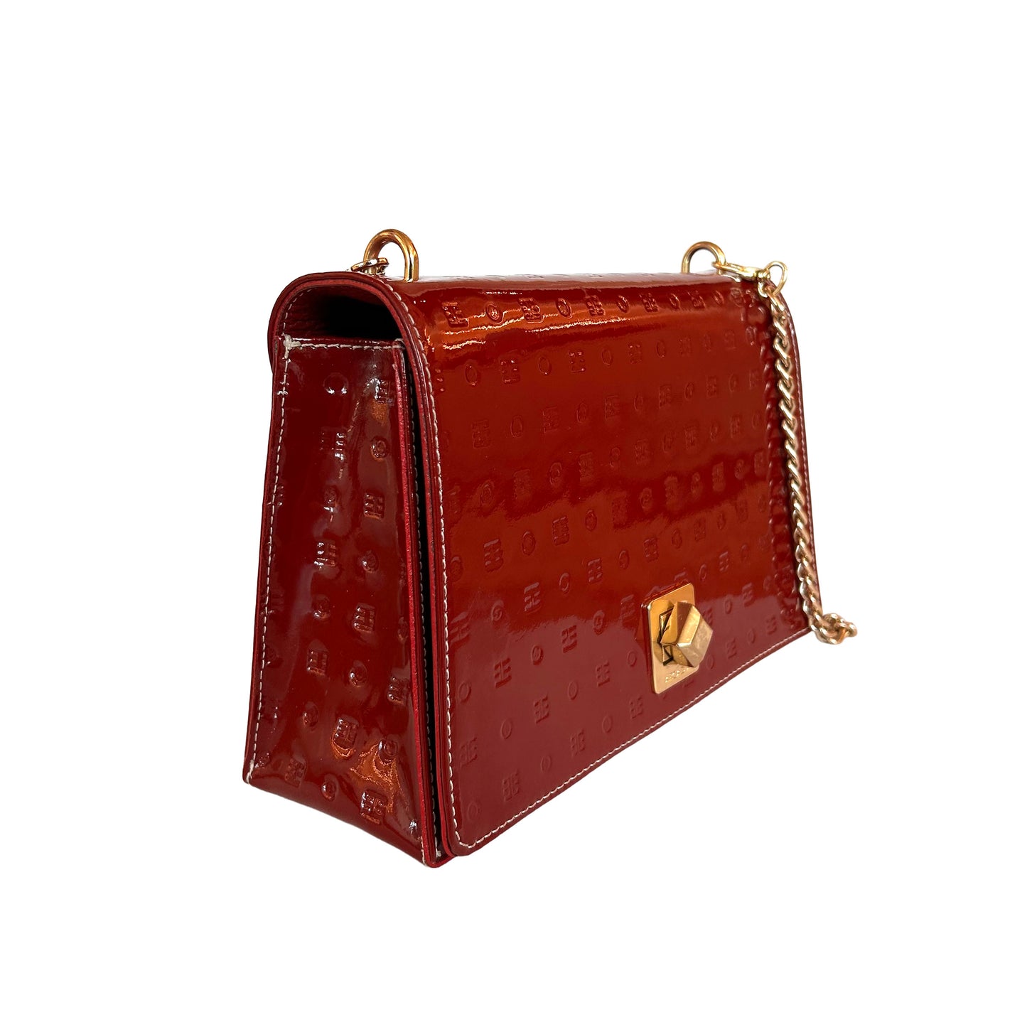 Pre-Loved Arcadia Patent Leather Shoulder Bag