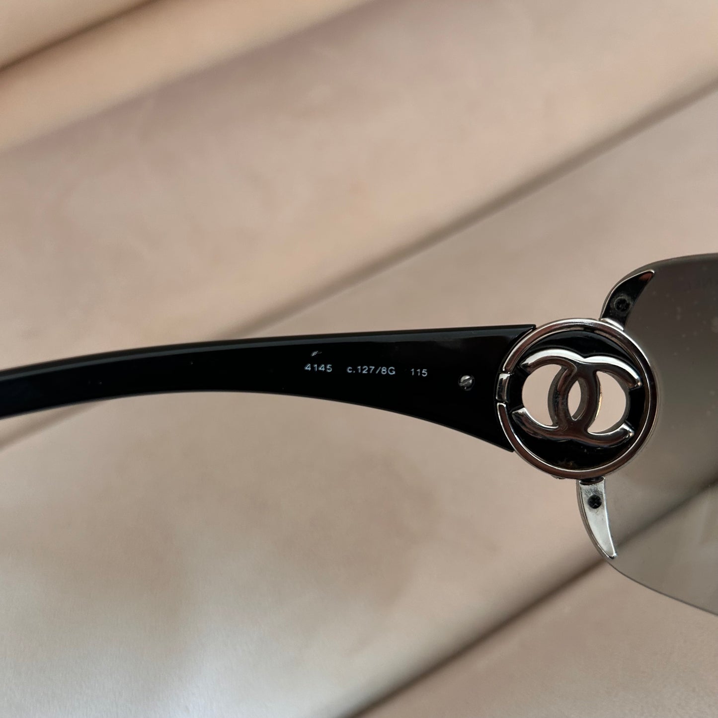 Chanel Rimless Circle CC Shield Sunglasses