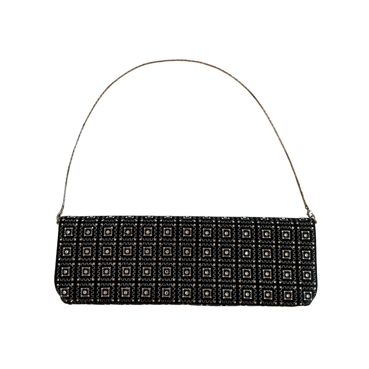 Pre-Loved Badgley Mischka Patterned Crystal Evening Bag