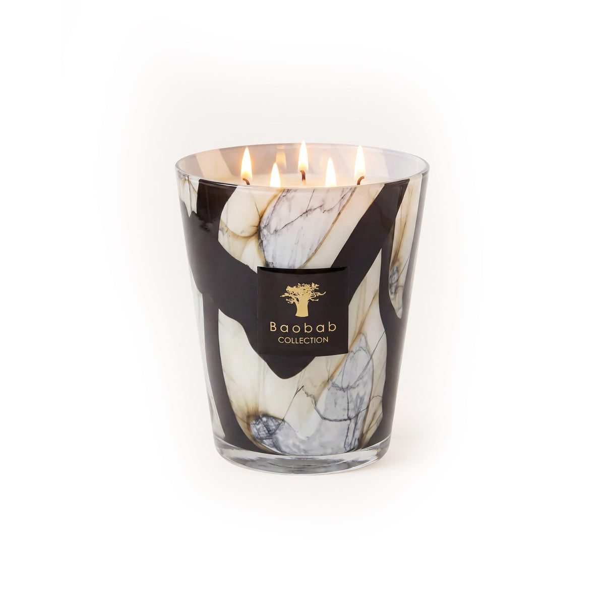 Baobab Stone Marble Candle - Large