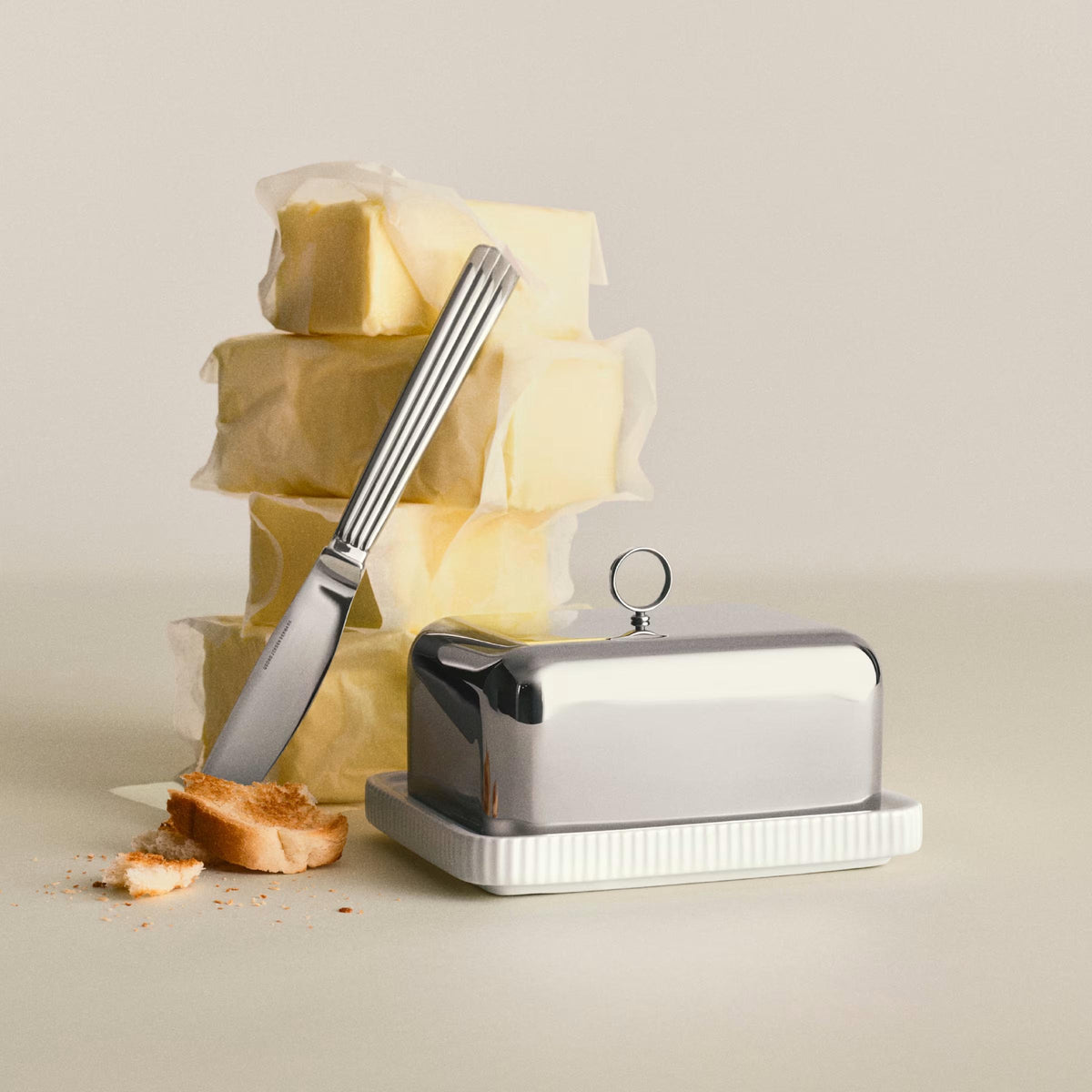 Georg Jensen Bernadotte Butter Dish