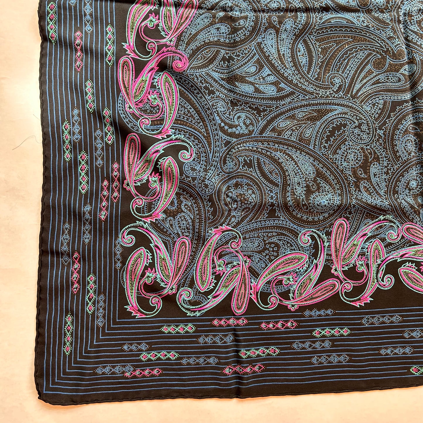 Vintage 100% Silk Scarf