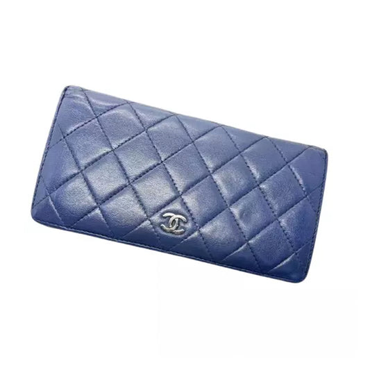 Chanel Quilted Lambskin Leather Wallet
