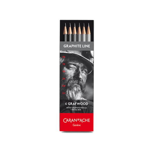 Caran d'Ache Box of 6 Hardness Degrees Graphite Line