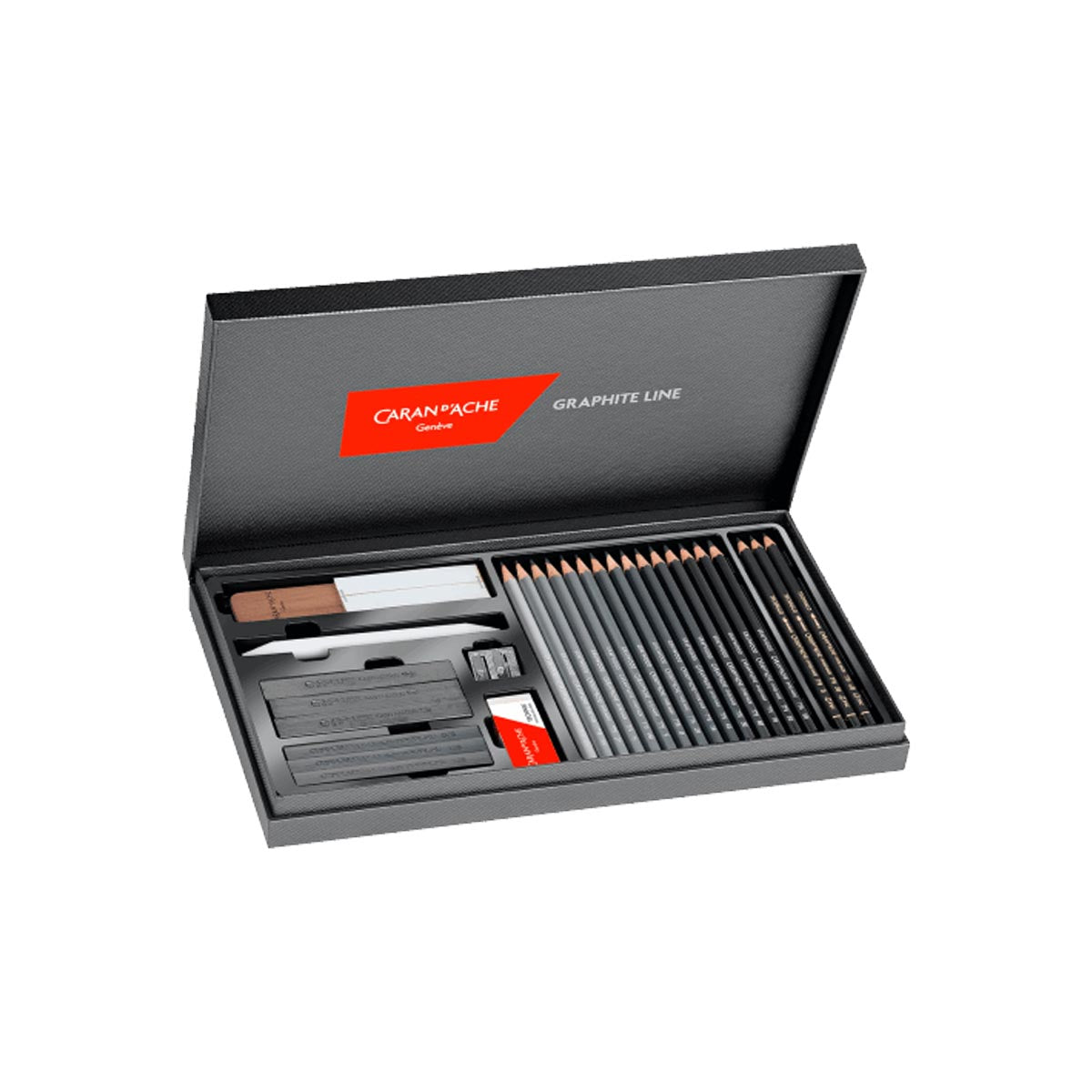 Caran d'Ache Box of 15 Hardness Degrees Graphite Line