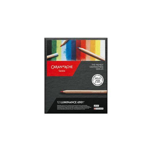 Caran d'Ache Box of 12 Colours LUMINANCE 6901™