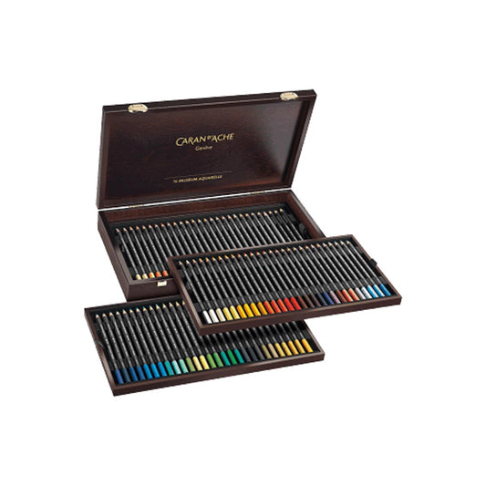 Caran d'Ache Wooden Box of 76 Colours MUSEUM Aquarelle