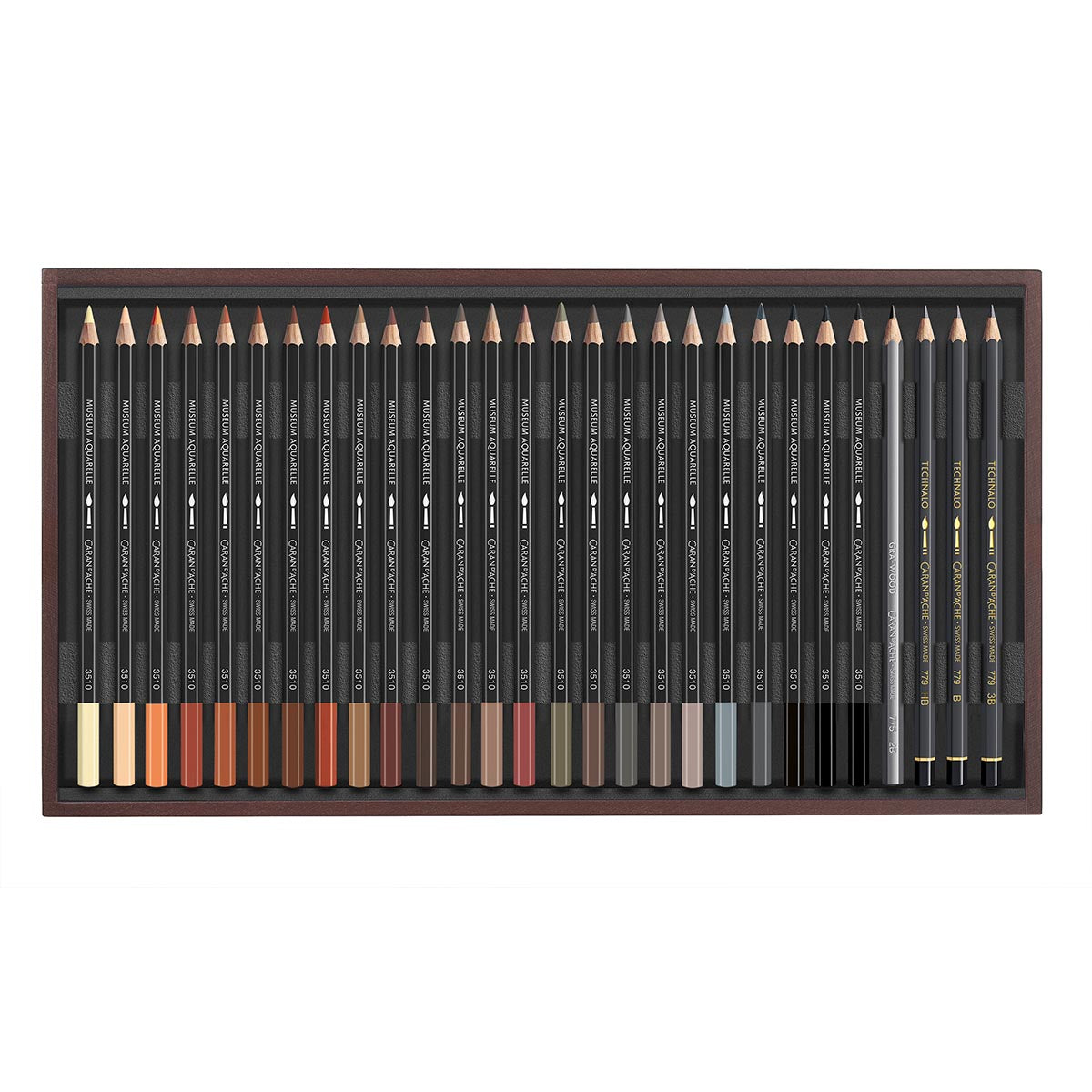 Caran d'Ache Wooden Box of 76 Colours MUSEUM Aquarelle