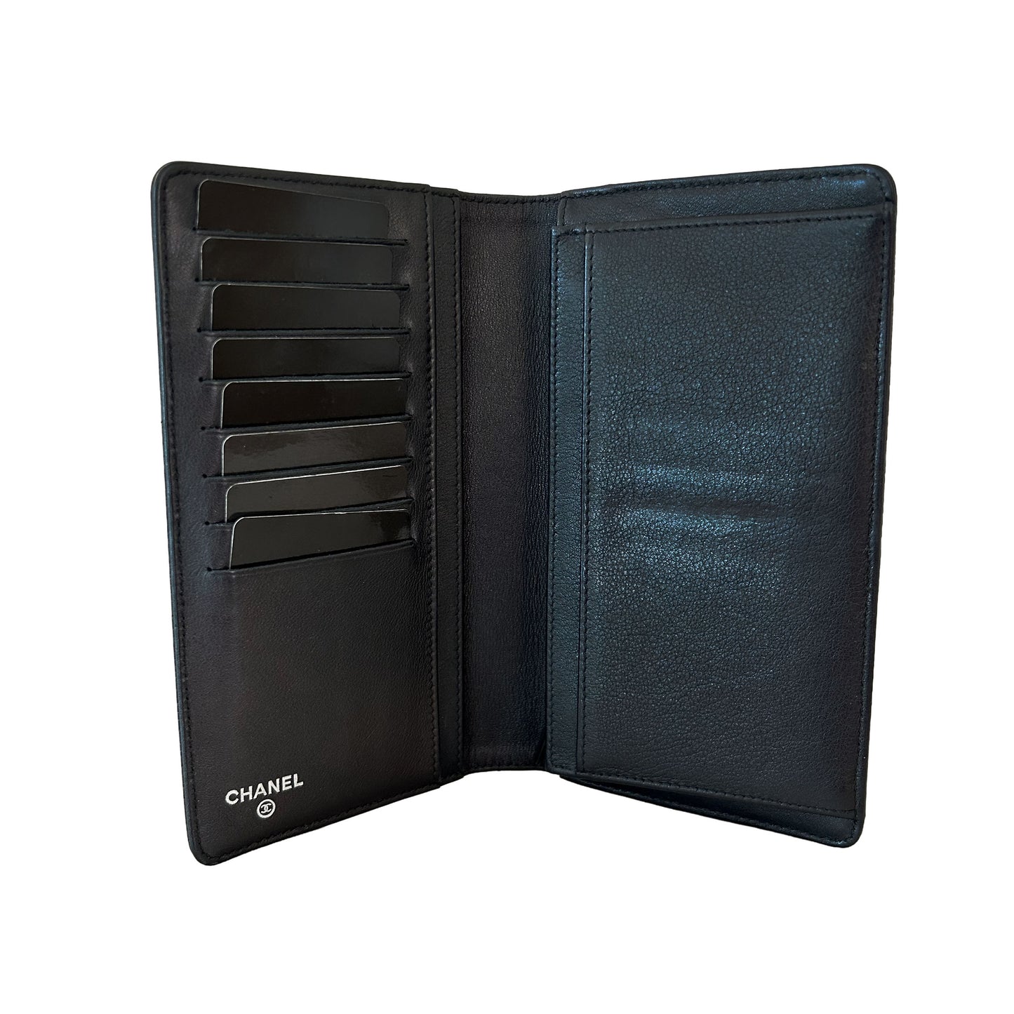 Pre-Loved Chanel CC Caviar Leather Wallet