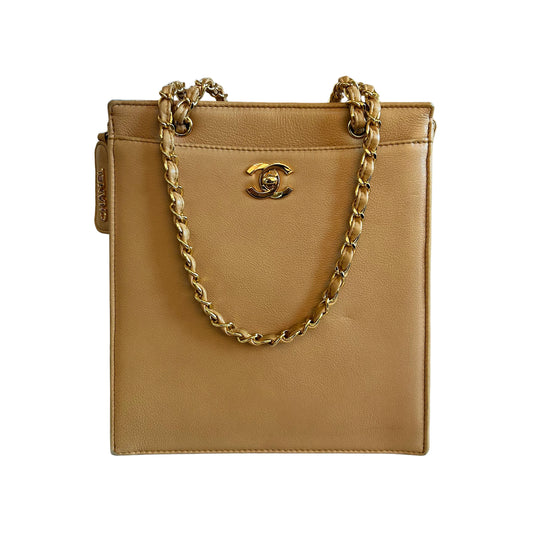 Pre-Loved Chanel Lambskin Mini Shopper Tote