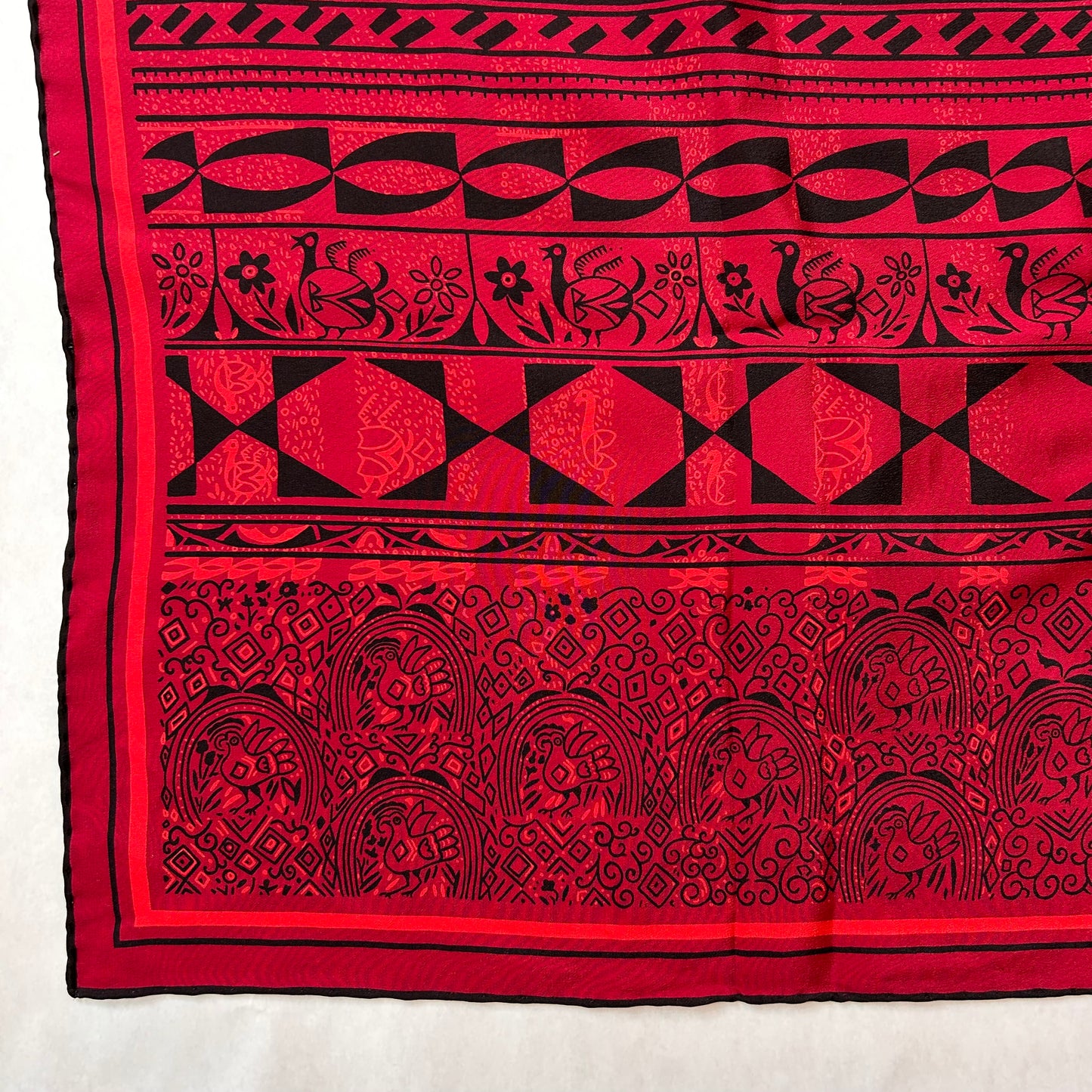 Vintage 100% Silk Scarf