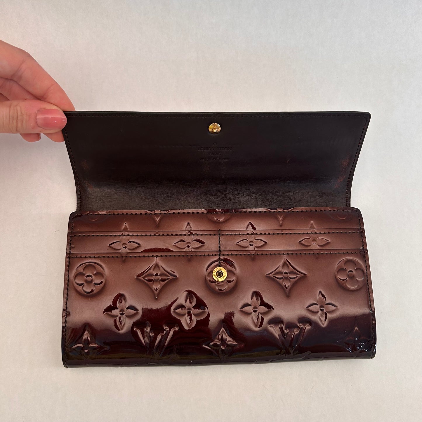 Pre-Loved Louis Vuitton Vernis Patent Continental Wallet