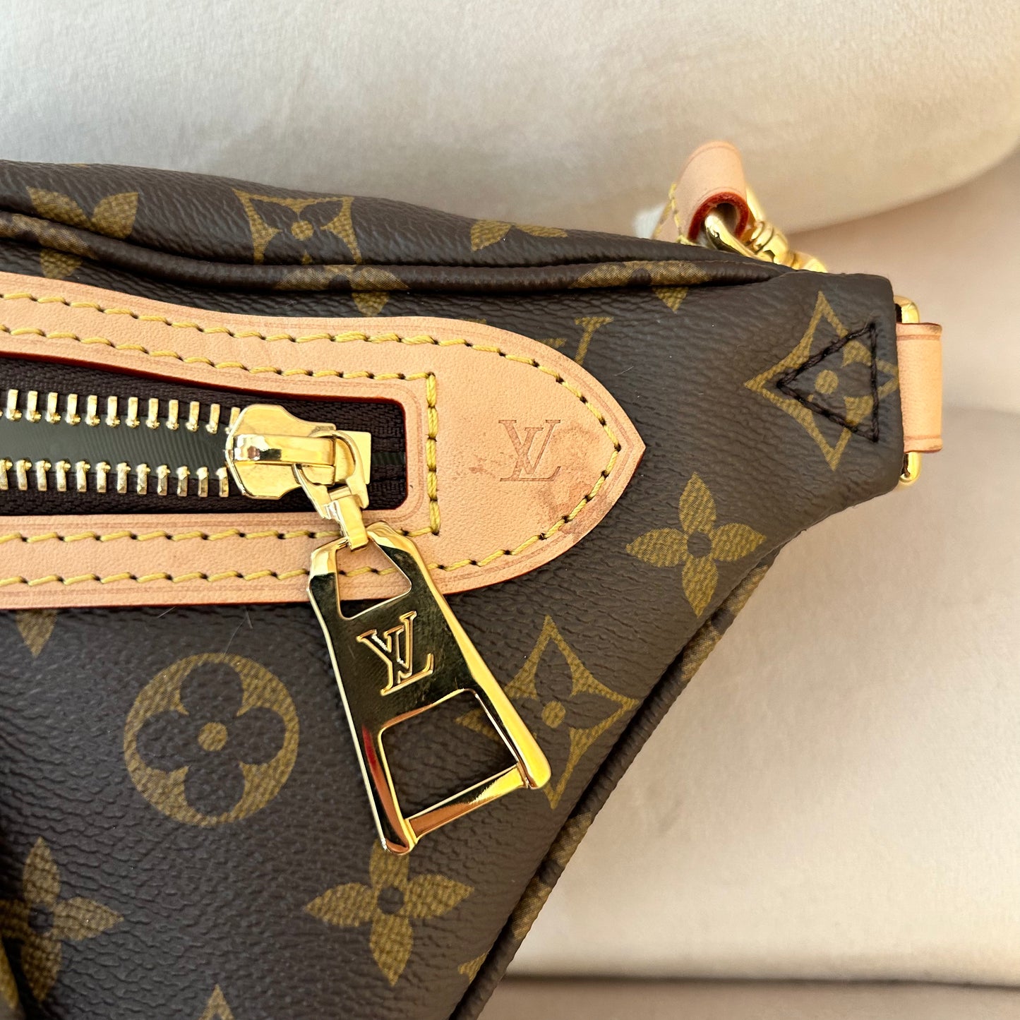 Pre-Loved Louis Vuitton High Rise Monogram Belt Bag