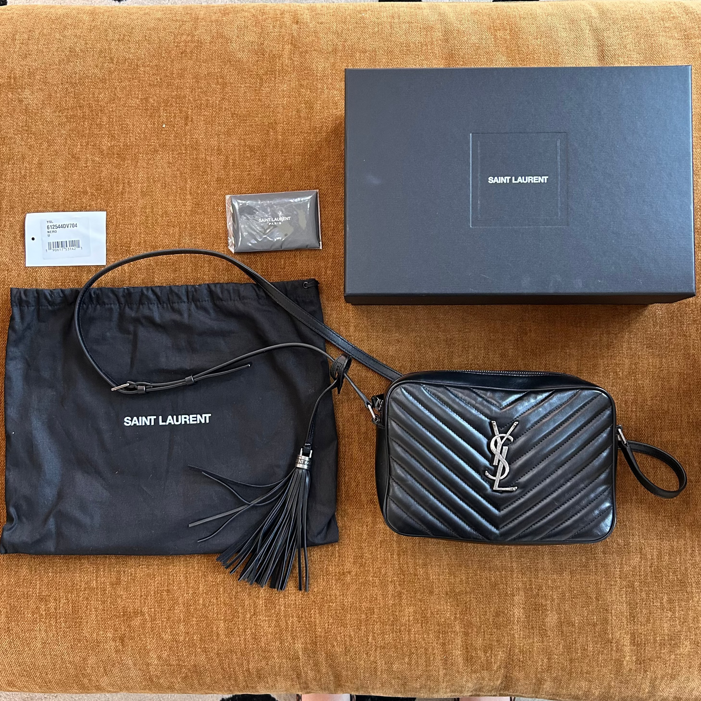 Pre-Loved Yves Saint Laurent Lou Camera Chevron Crossbody Bag