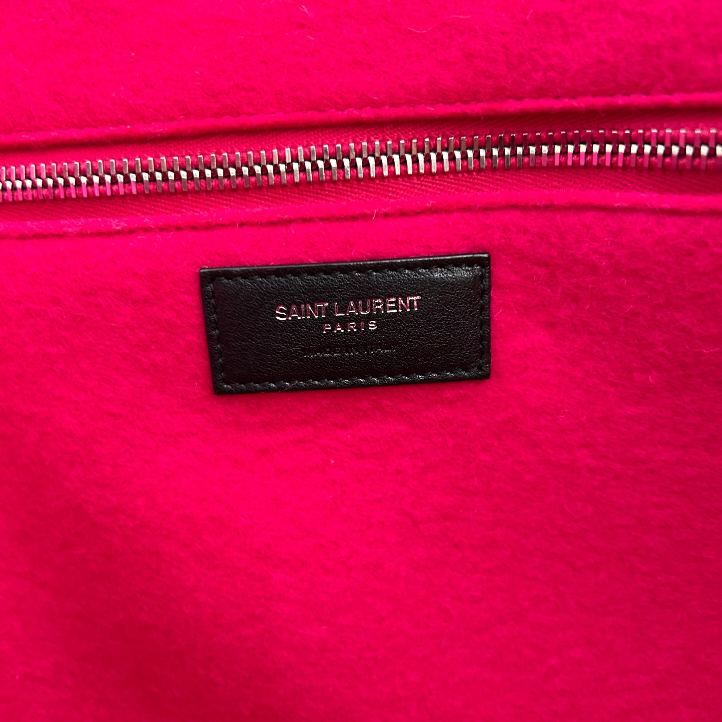Pre-Loved YSL Wool Rive Gauche Tote