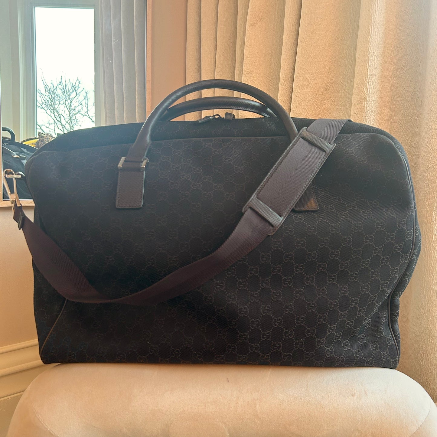 Gucci Monogram Canvas Weekender Duffel