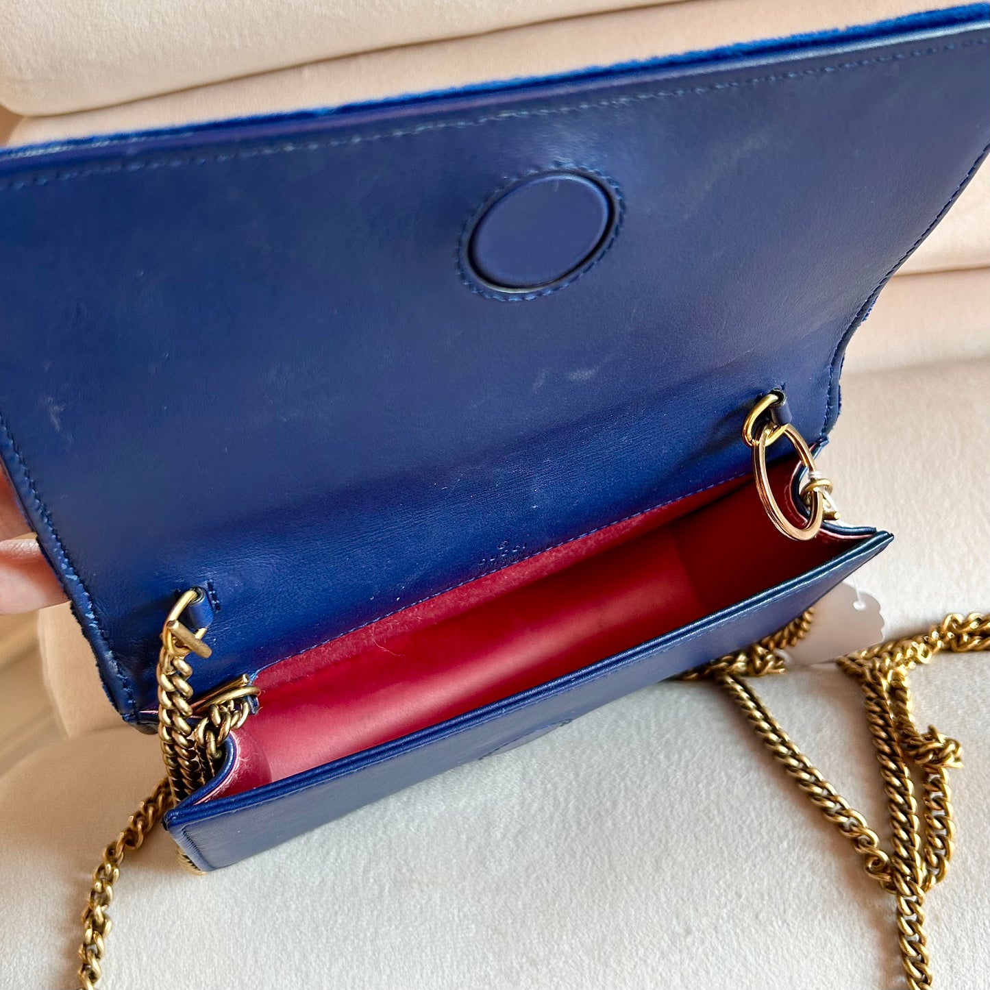 Pre-Loved Gucci Double G Marmont Mini Bag