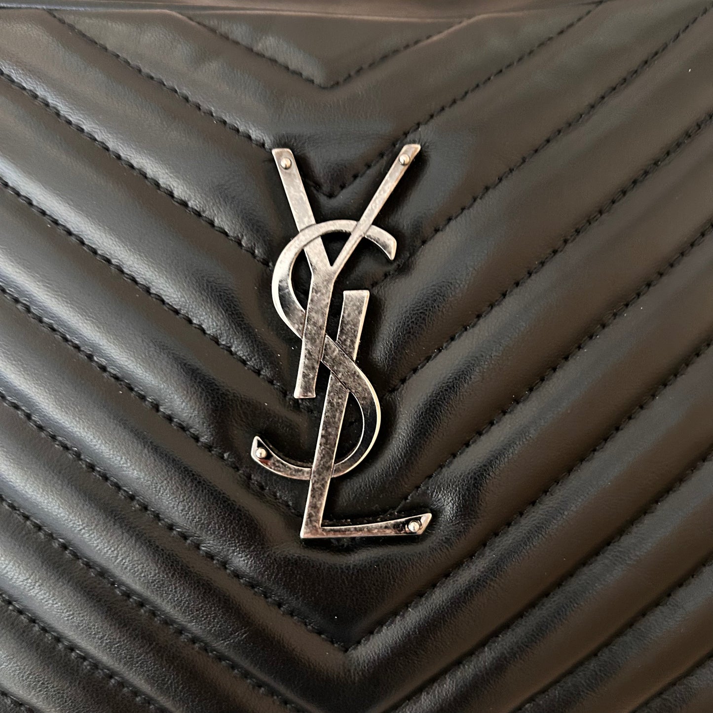 Pre-Loved Yves Saint Laurent Lou Camera Chevron Crossbody Bag