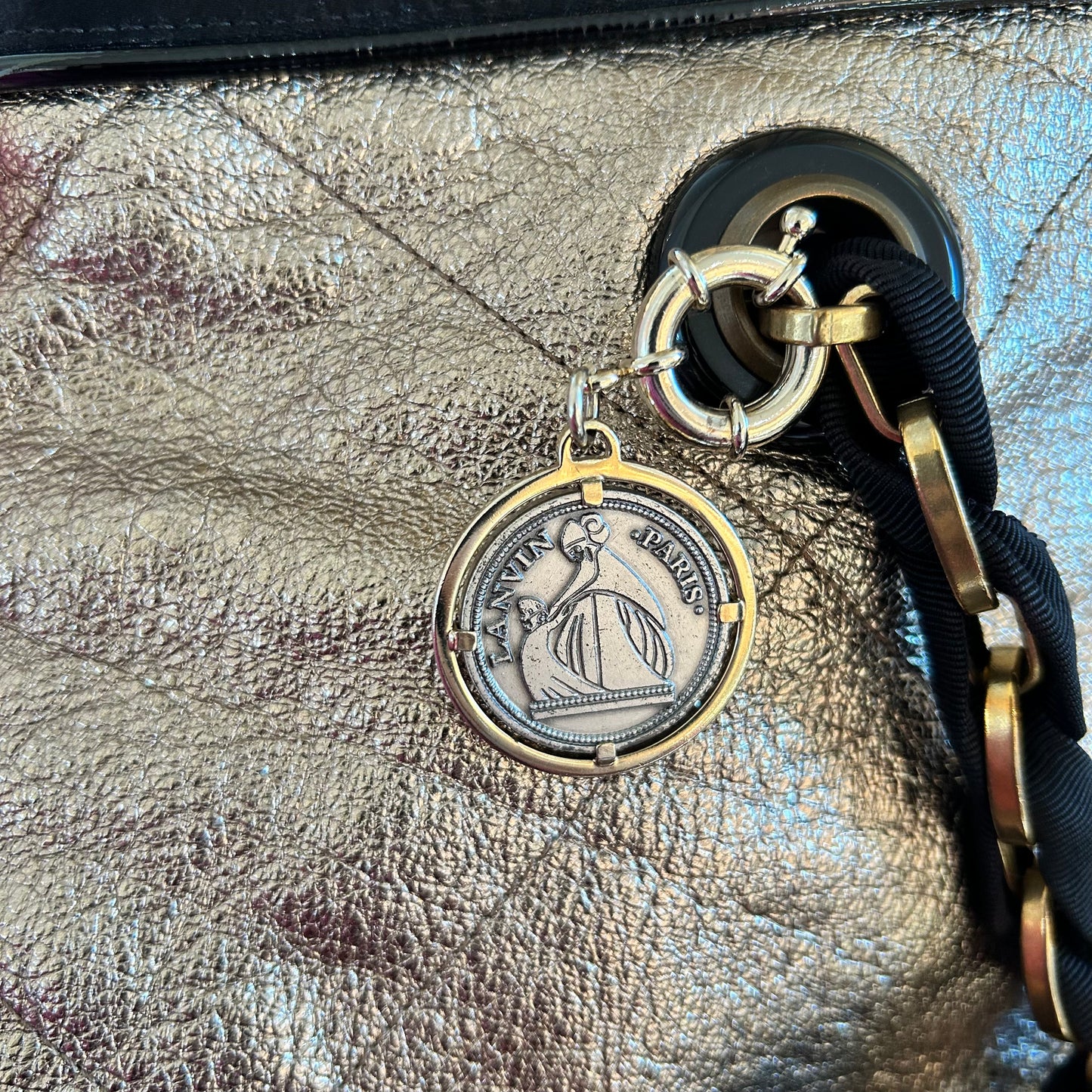 Pre-Loved Lanvin Amalia Cabas Tote