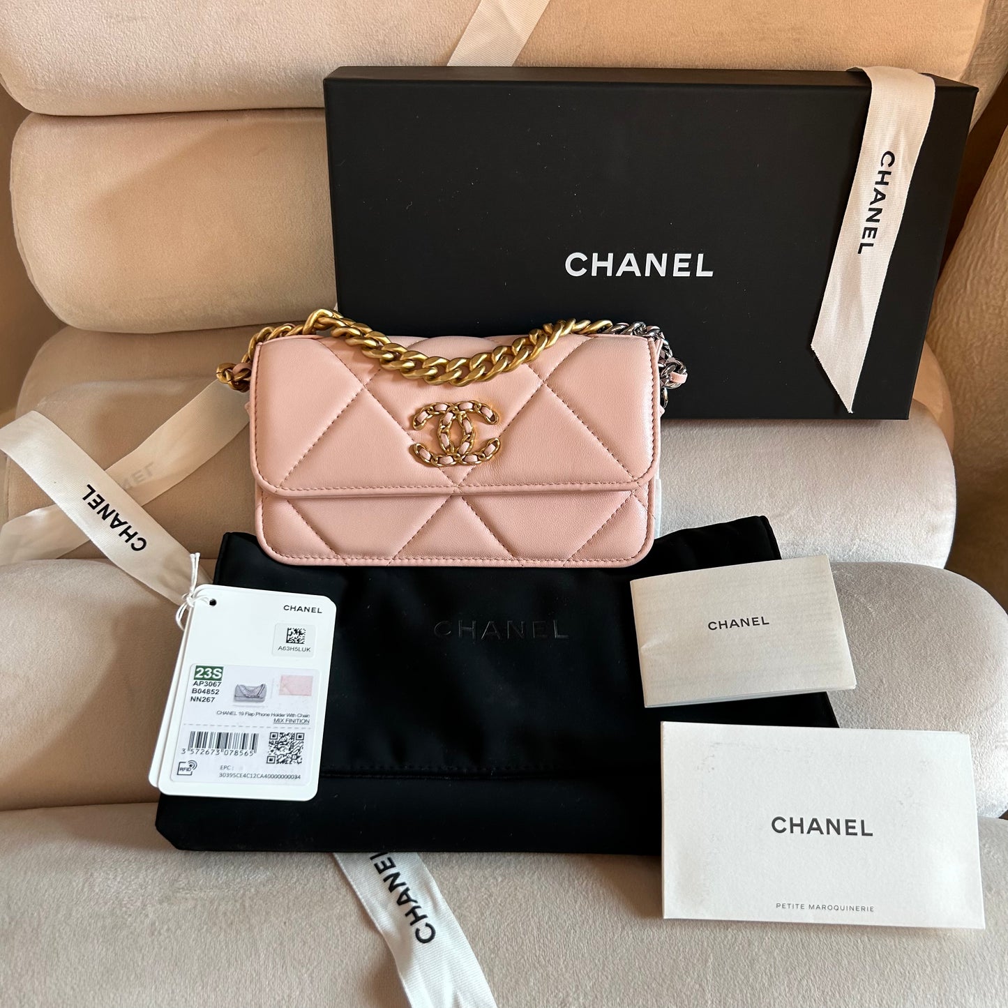 Pre-Loved Chanel 19 Flap Handbag