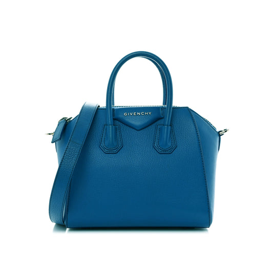 Givenchy Goatskin Mini Antigona Blue