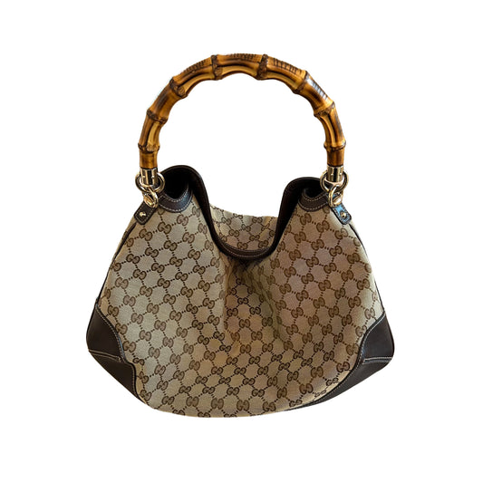 Pre-Loved Gucci Peggy Bamboo Top Handle Bag