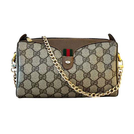 Pre-Loved Gucci GG Supreme Sherry Line Shoulder Bag