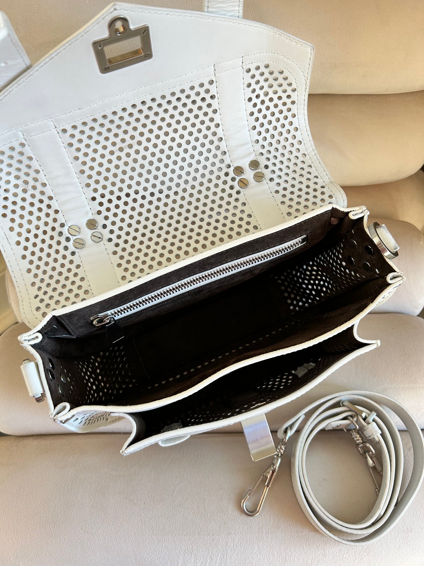 Pre-Loved Proenza Schouler Perforated Leather Crossbody