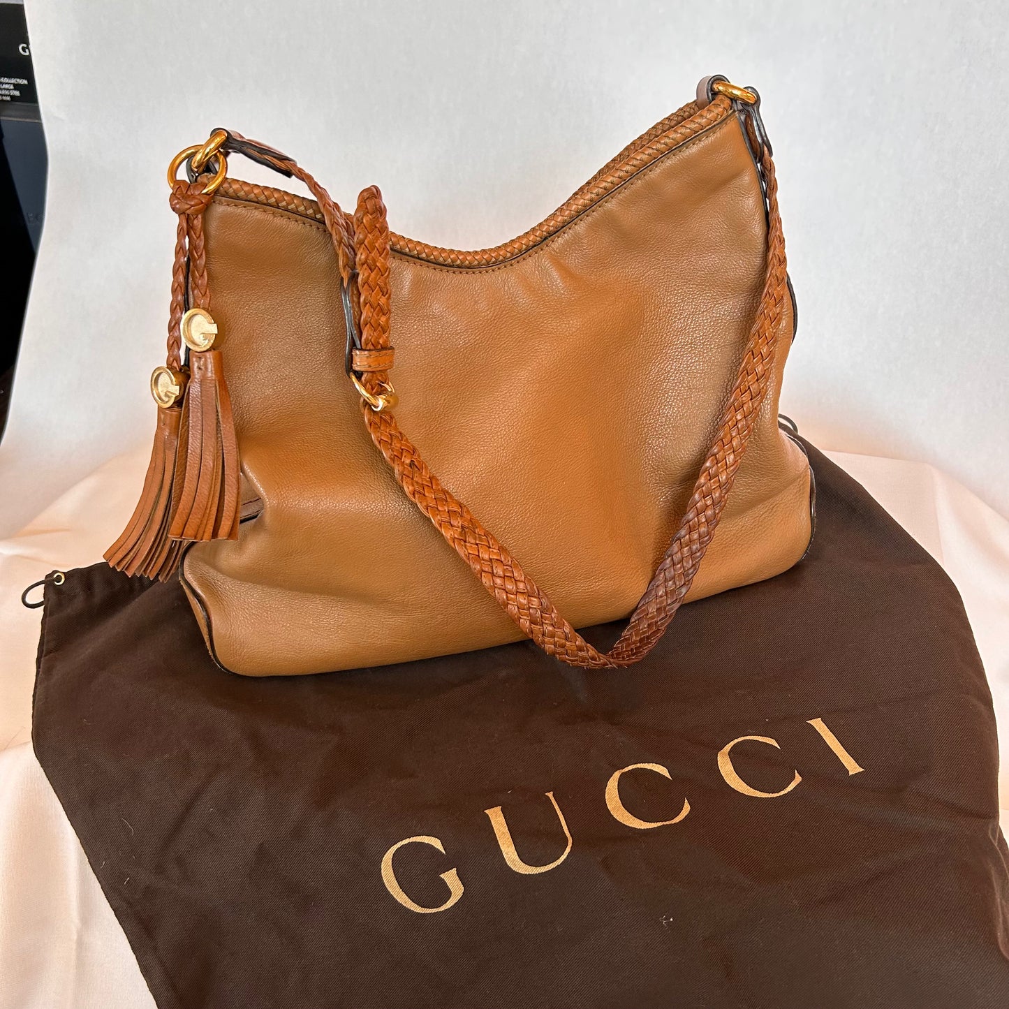 Pre-Loved Gucci Marrakech Leather Shoulder Bag