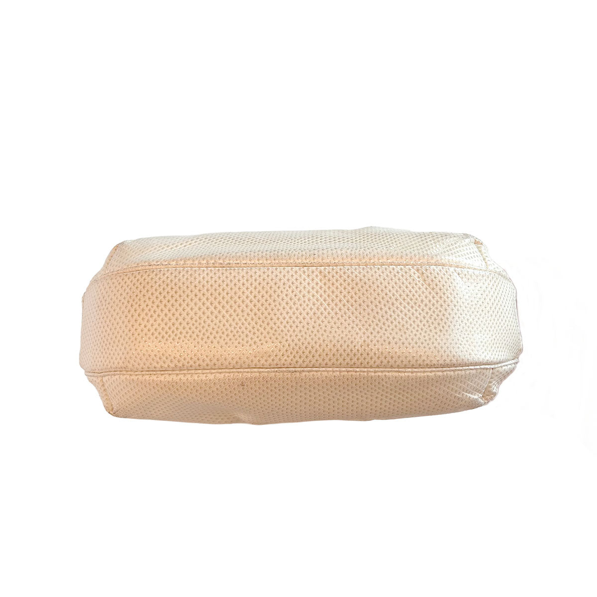 Pre-Loved Judith Leiber Ivory Snakeskin Evening Bag